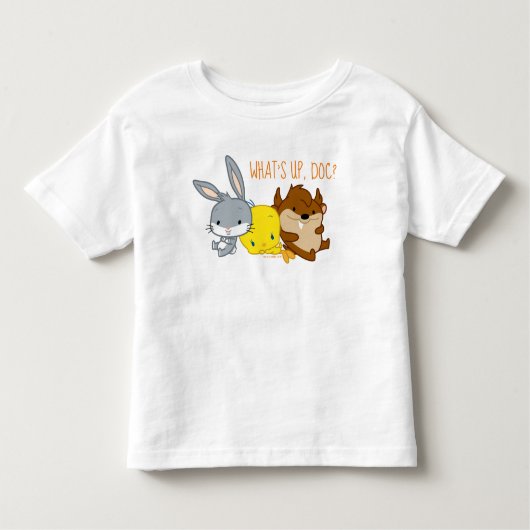 Chibi BUGS BUNNY™, TWEETY™ & TAZ™ Kinder Shirts (Voorkant)