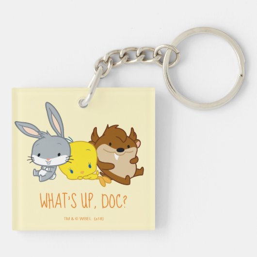 Chibi BUGS BUNNY™, TWEETY™ & TAZ™ Sleutelhanger (Achterkant)