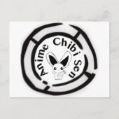 Chibi Bunny Briefkaart (Voorkant)