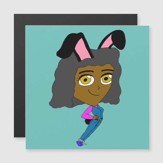 chibi bunnygirl (Voorkant / Achterkant)