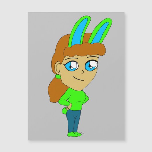 chibi bunnygirl (Voorkant)