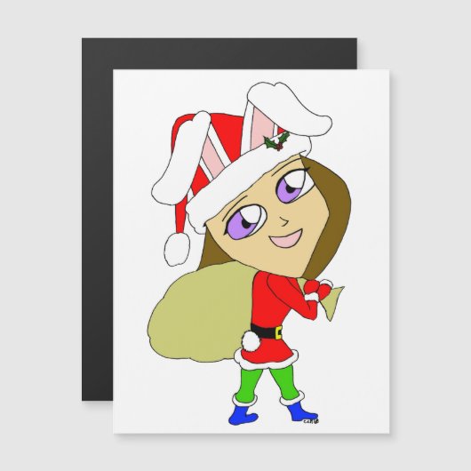 chibi bunnygirl (Voorkant / Achterkant)