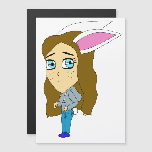 chibi bunnygirl (Voorkant / Achterkant)