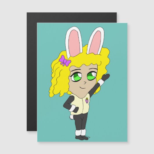 chibi bunnygirl (Voorkant / Achterkant)