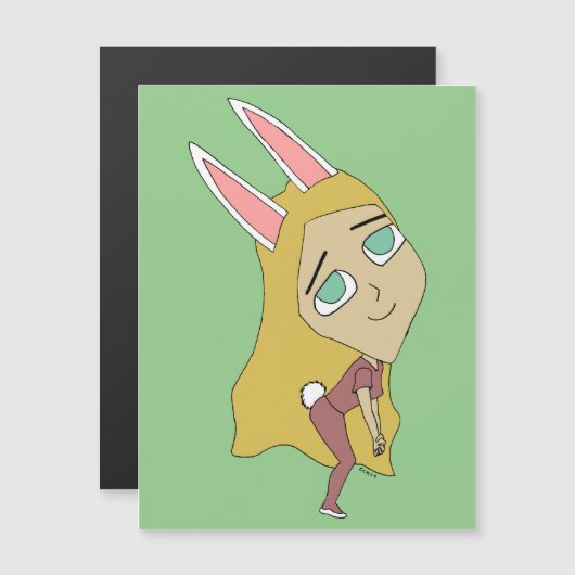 chibi bunnygirl (Voorkant / Achterkant)