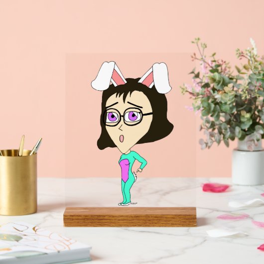 chibi bunnygirl acryl bord (Huwelijk)