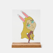 chibi bunnygirl acryl bord (Voorkant)
