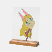 chibi bunnygirl acryl bord (Hoek)