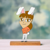 chibi bunnygirl acryl bord (Neutraal)