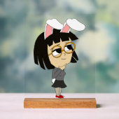 chibi bunnygirl acryl bord (Neutraal)