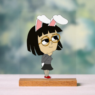 chibi bunnygirl acryl bord