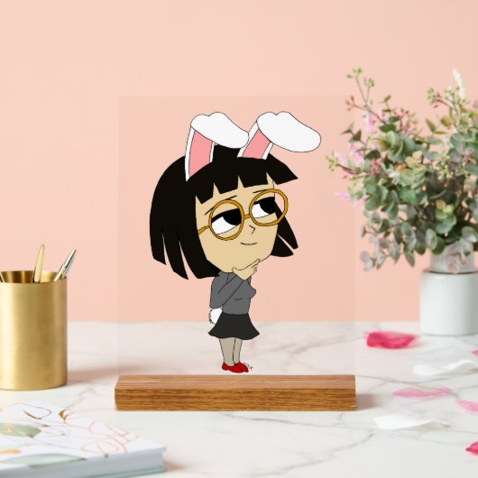 chibi bunnygirl acryl bord (Huwelijk)