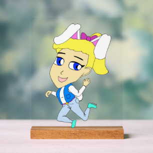 chibi bunnygirl acryl bord
