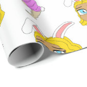 chibi bunnygirl cadeaupapier (Rol Hoek)
