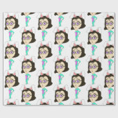 chibi bunnygirl cadeaupapier (Vlak)