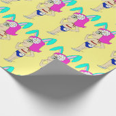 chibi bunnygirl cadeaupapier (Hoek)