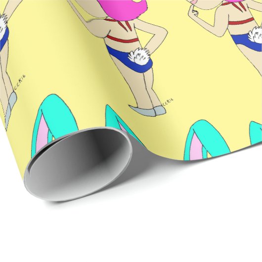 chibi bunnygirl cadeaupapier (Rol Hoek)