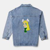 chibi bunnygirl denim jacket (Achterkant)