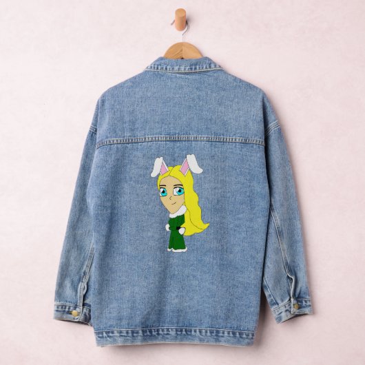 chibi bunnygirl denim jacket (Hangar)