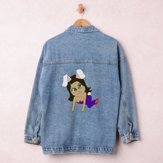 chibi bunnygirl denim jacket (Hangar)