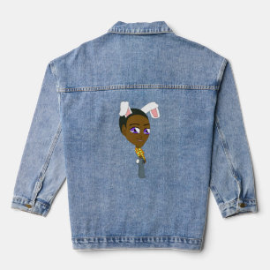 chibi bunnygirl denim jacket