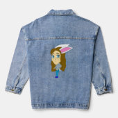 chibi bunnygirl denim jacket (Achterkant)