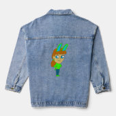 chibi bunnygirl denim jacket (Achterkant)