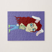 Chibi Bunnygirl die een duim omhoog geeft Legpuzzel (Horizontaal)