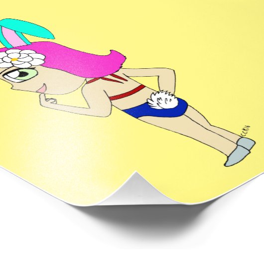 chibi bunnygirl foto afdruk (Hoek)