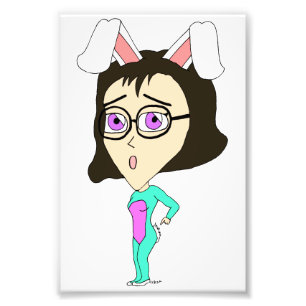chibi bunnygirl foto afdruk