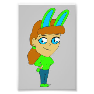 chibi bunnygirl foto afdruk