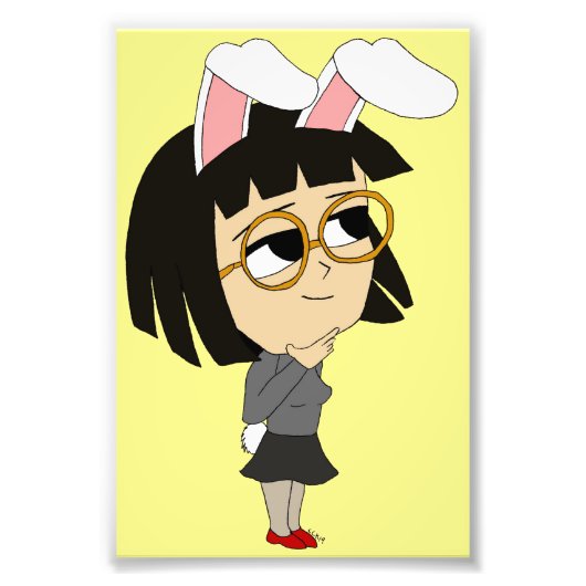 chibi bunnygirl foto afdruk (Voorkant)