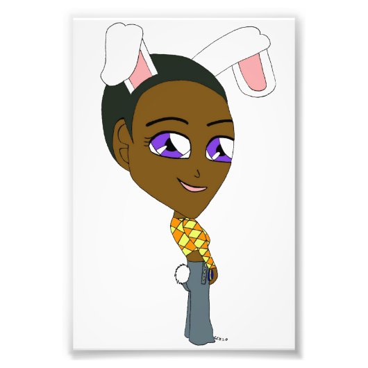 chibi bunnygirl foto afdruk (Voorkant)