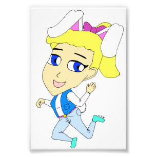chibi bunnygirl foto afdruk