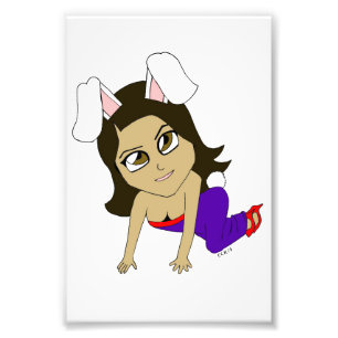 chibi bunnygirl foto afdruk