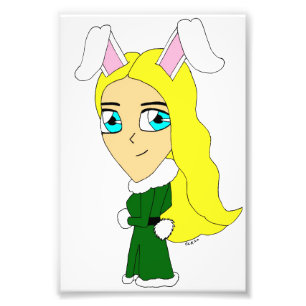 chibi bunnygirl foto afdruk