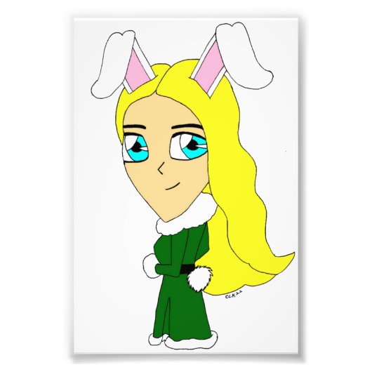 chibi bunnygirl foto afdruk (Voorkant)