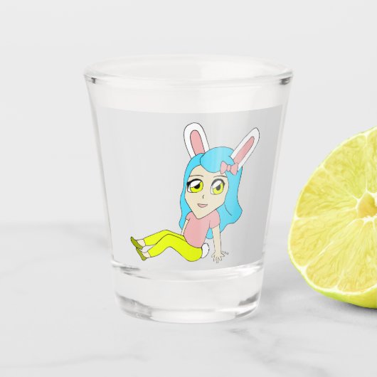 chibi bunnygirl glas (Voorkant)