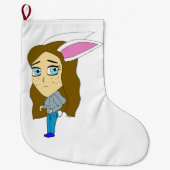 chibi bunnygirl grote kerstsok (Voorkant)