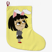 chibi bunnygirl grote kerstsok (Voorkant)