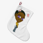 chibi bunnygirl grote kerstsok (Voorkant (Hangend))