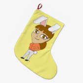 chibi bunnygirl grote kerstsok (Voorkant (Hangend))