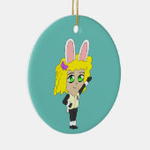 chibi bunnygirl keramisch ornament (Rechts)