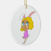 chibi bunnygirl keramisch ornament (Rechts)