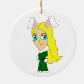 chibi bunnygirl keramisch ornament (Achterkant)