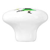 chibi bunnygirl keramische knop (Zijkant)