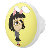 chibi bunnygirl keramische knop (Rechts)