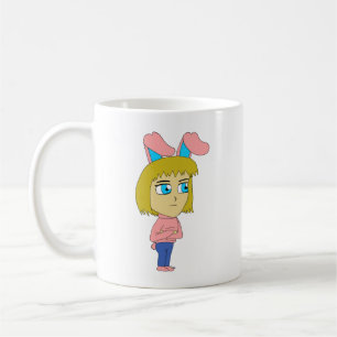 chibi bunnygirl koffiemok