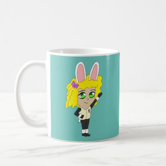 chibi bunnygirl koffiemok (Links)