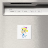 chibi bunnygirl magneet (Insitu (Vaatwasser))